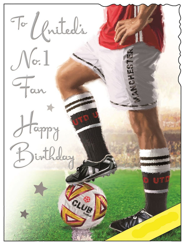 Jonny Javelin United's No.1 Fan Birthday Card
