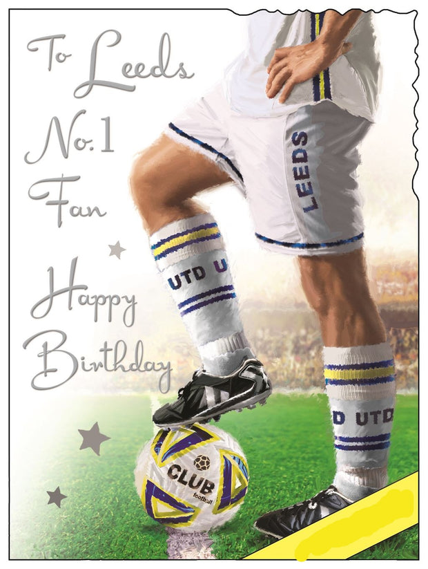 Jonny Javelin Leeds United No.1 Fan Birthday Card*