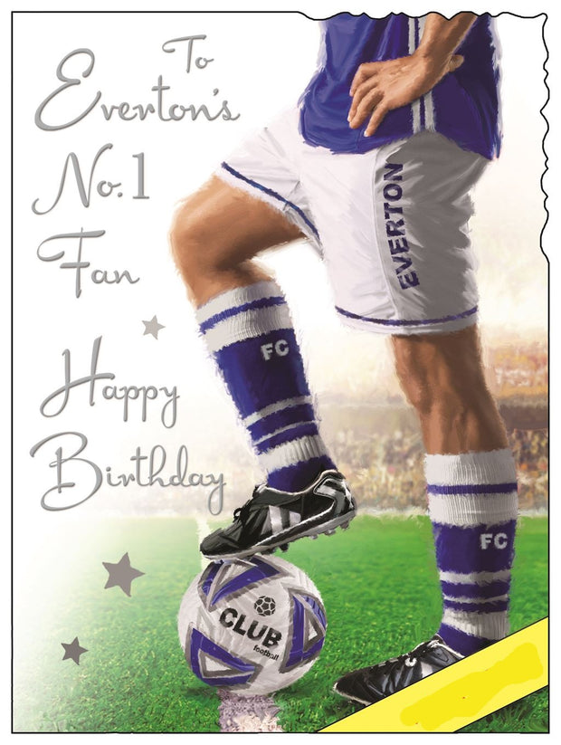 Jonny Javelin Everton's No.1 Fan Birthday Card*