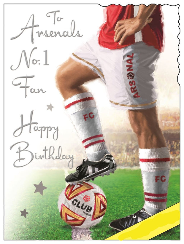 Jonny Javelin Arsenals No.1 Fan Birthday Card*