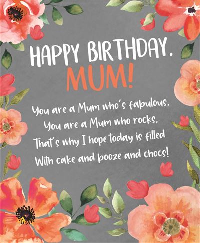 Emotional Rescue Mum Birthday Card*