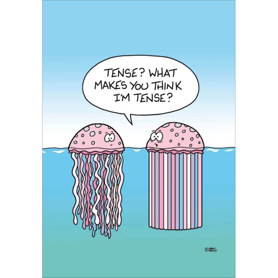 Woodmansterne Jellyfish Humour Blank Card