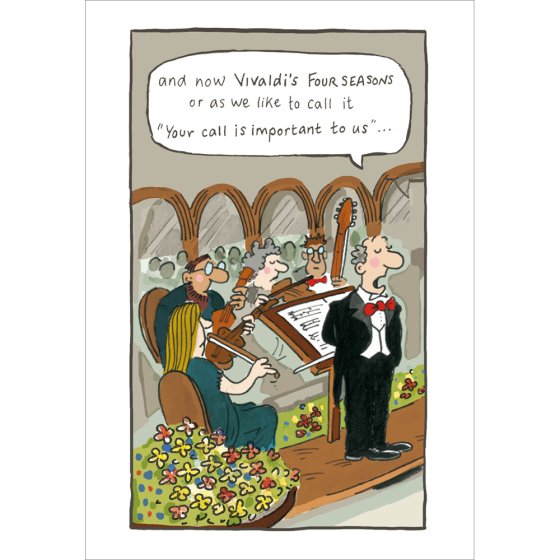 Woodmansterne Vivaldi Humour Blank Card