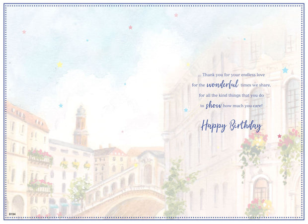 ICG Husband Venice  Birthday Card*