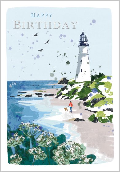 Abacus Lighthouse Birthday Card*