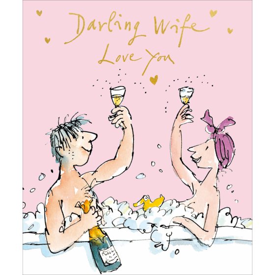 Woodmansterne Quentin Blake Wife Birthday Card*