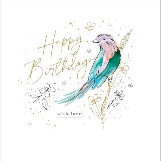 Woodmansterne Bird Birthday Card*