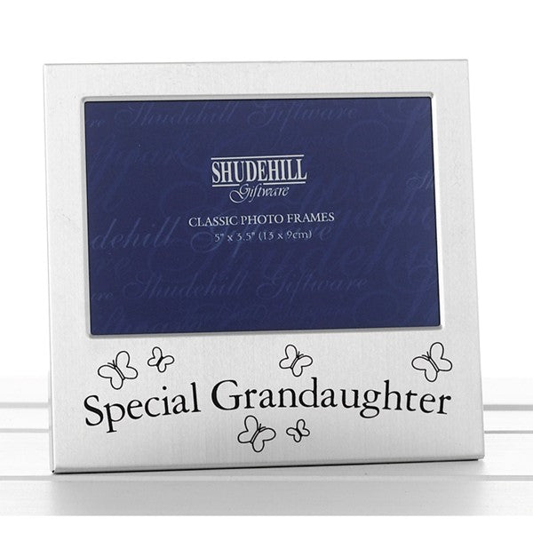 Satin Silver Finish Granddaughter 5 x 3.5 inch Frame