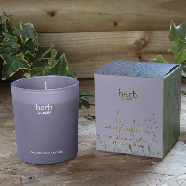 Herb Dublin Lavender & Fresh Rosemary Candle