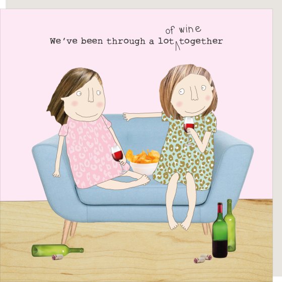 Rosie Made A Thing Wine Blank Humour Card*