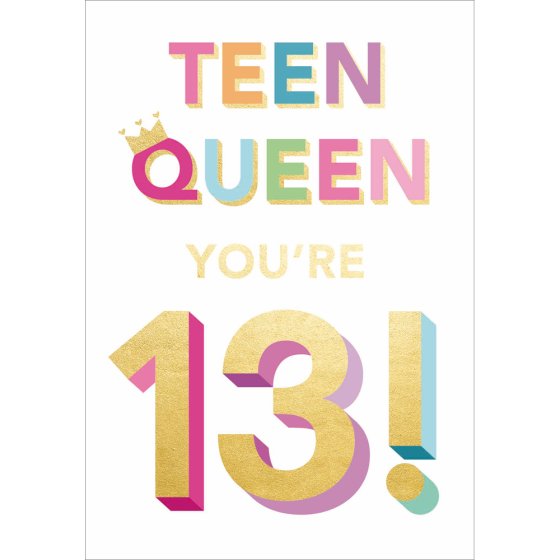 Woodmansterne 13th Birthday Card*