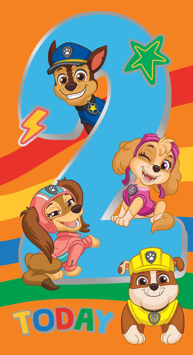 Paw Patrol 2nd Birthday Card*