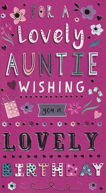 ICG Auntie Birthday Card*