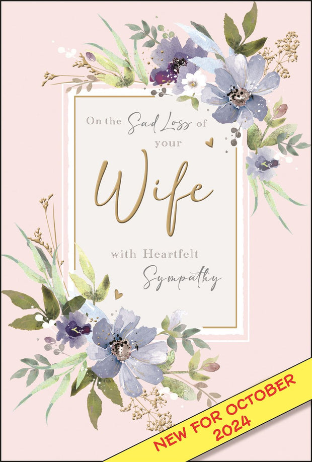 Jonny Javelin Sympathy Loss of Wife Card*