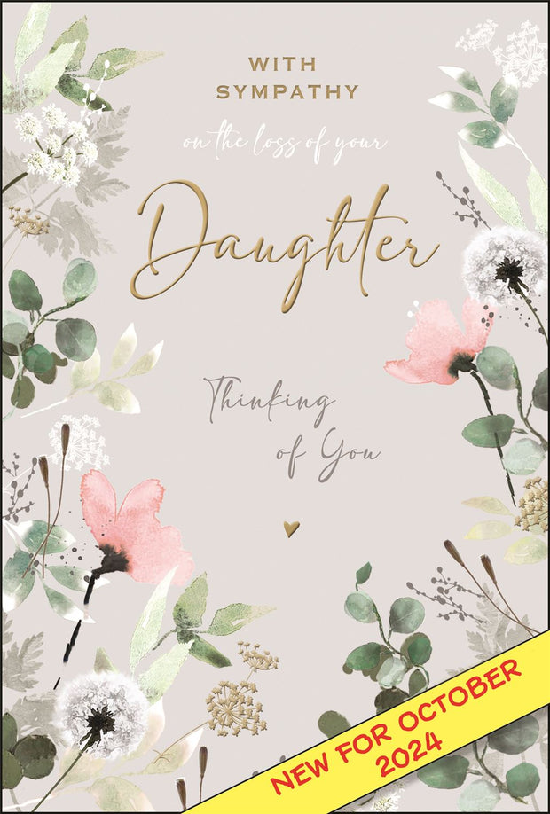 Jonny Javelin Sympathy Loss of Daughter Card*
