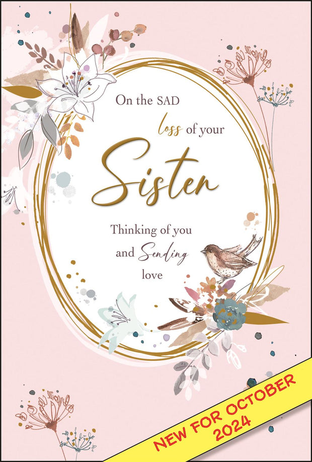 Jonny Javelin Sympathy Loss of Sister Card*