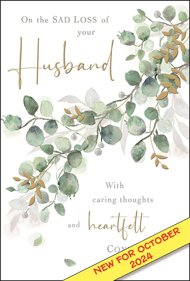 Jonny Javelin Sympathy Loss of Husband Card*