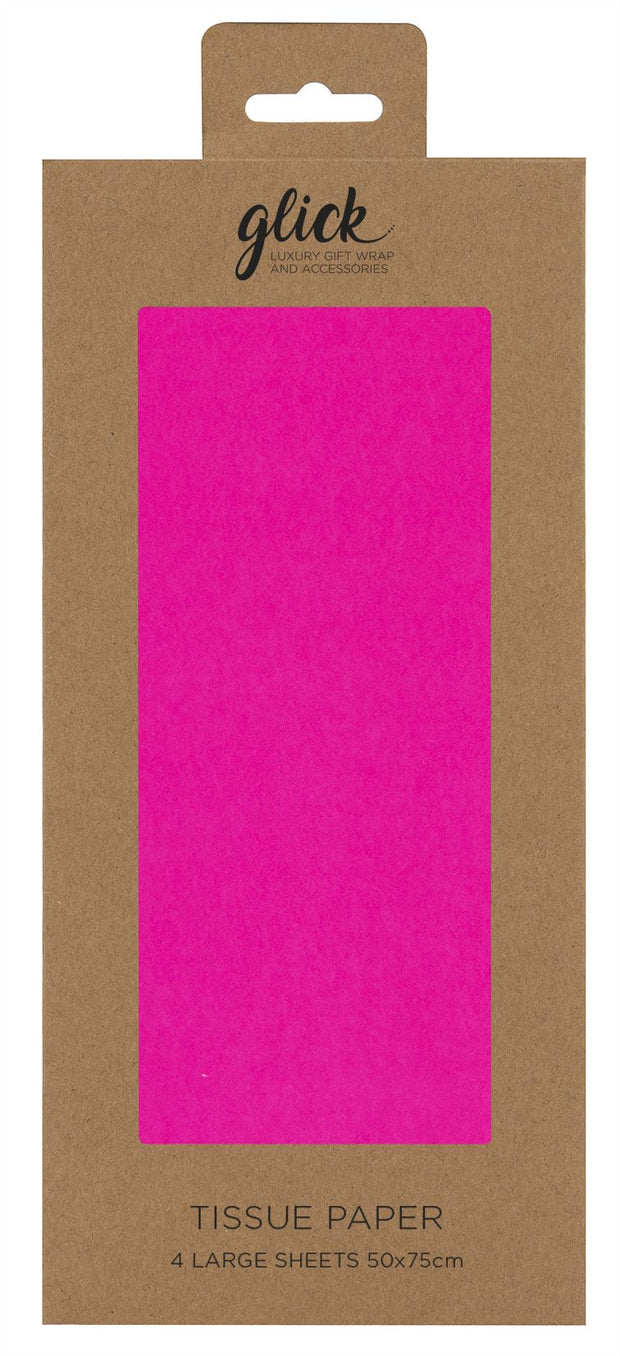 Glick Neon Pink Tissue 4 Sheets*