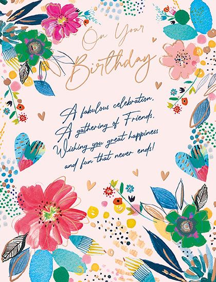 Words & Wishes Birthday Card*