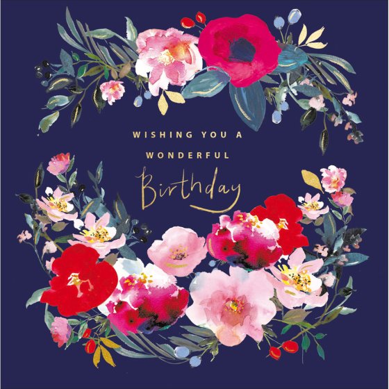 Woodmansterne Stephanie Dyment Floral Display Birthday Card*