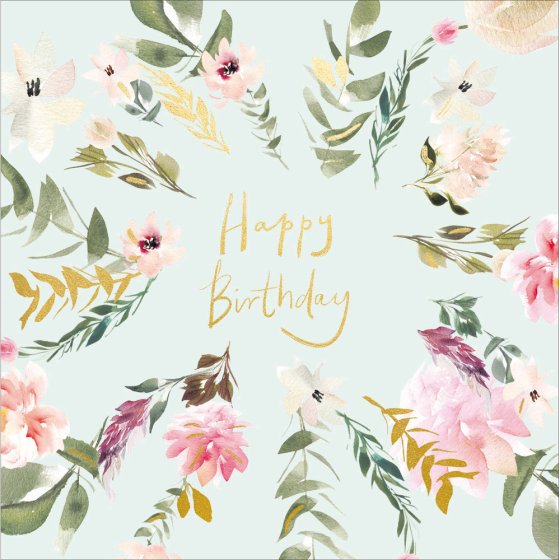 Woodmansterne Stephanie Dyment Florals Birthday Card*