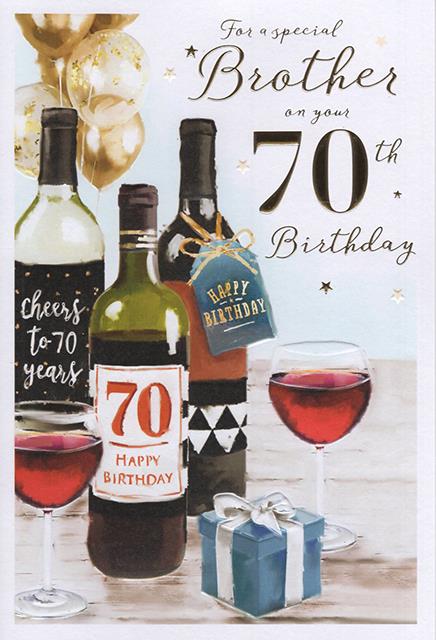 ICG Brother 70th Birthday Card