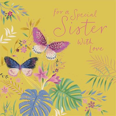 Carlton Cards Sister Birthday Card
