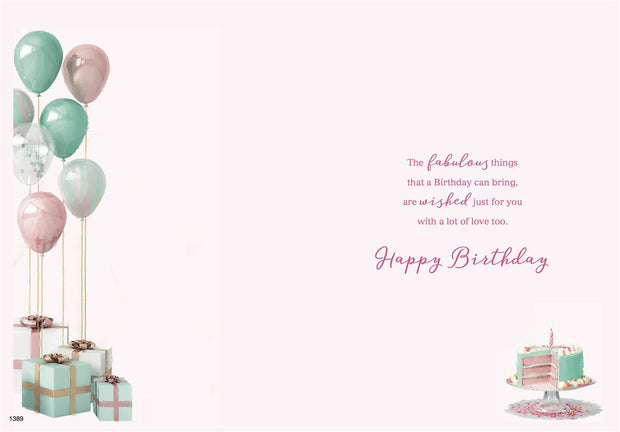 ICG Balloons & Cake Birthday Card*