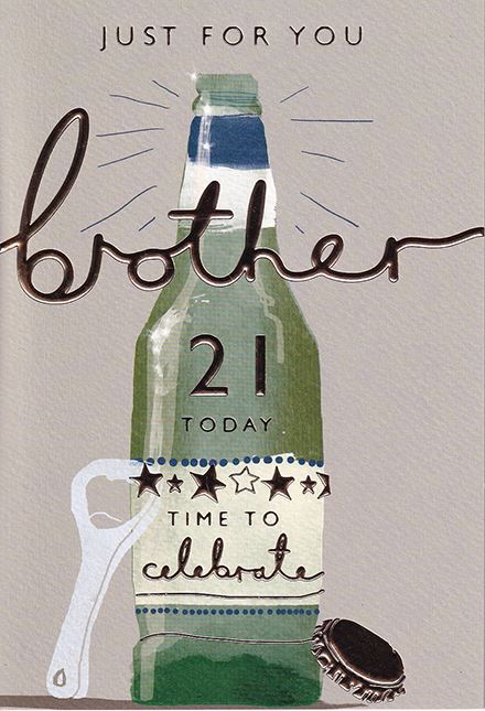 ICG Brother 21st Birthday Card