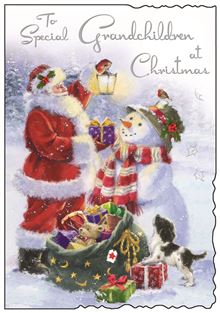 Jonny Javelin Special Grandchildren Christmas Card**