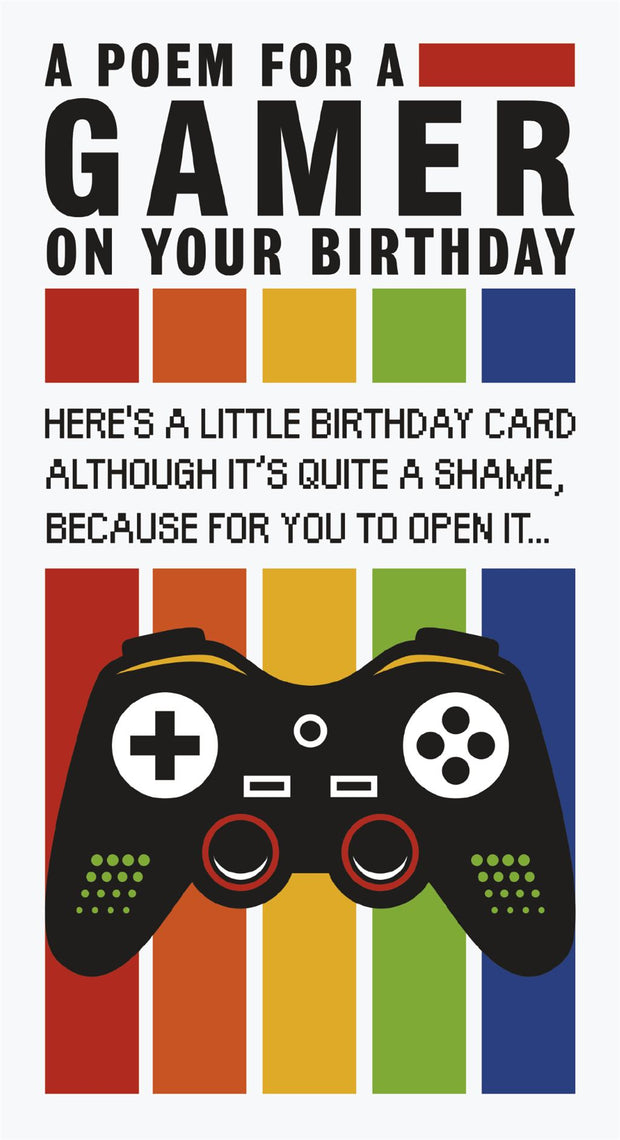 Emotional Rescue Gaming Birthday Card*