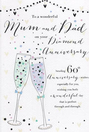 ICG Mum & Dad Diamond Anniversary Card*