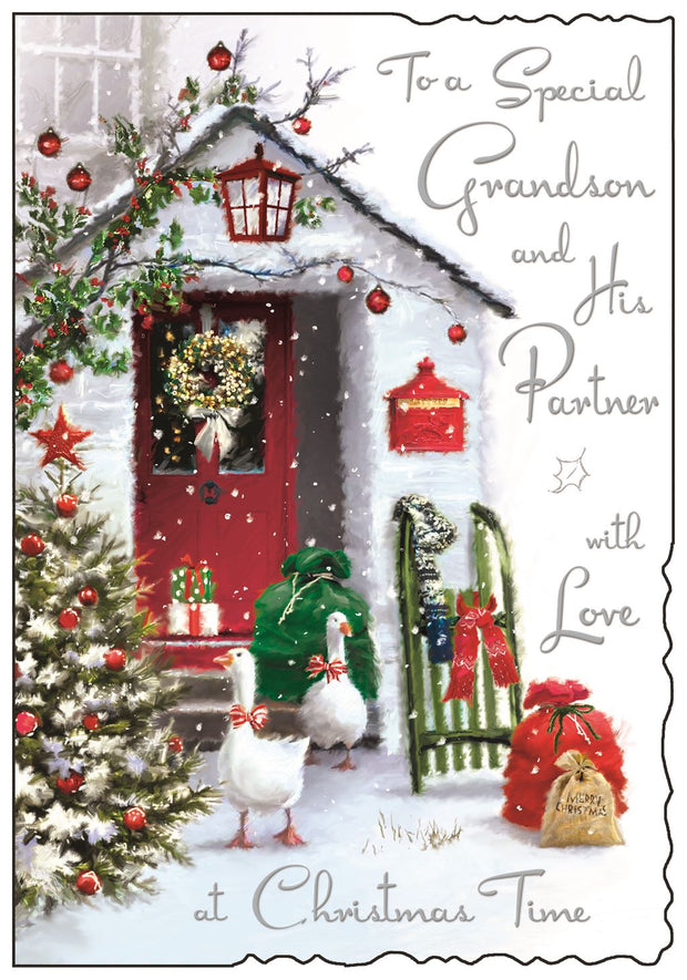 Jonny Javelin Grandson & His Partner Christmas Card**