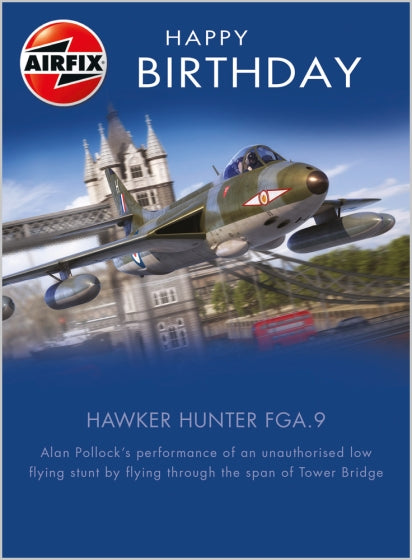 Abacus Airfix Aircraft Hawker Hunter FGA.9 Birthday Card*