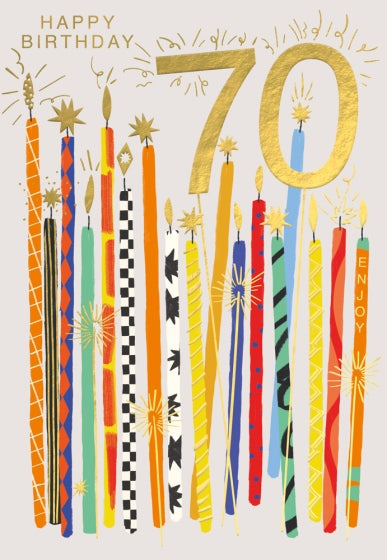 Abacus 70th Birthday Card