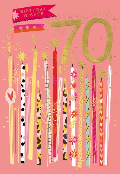 Abacus 70th Birthday Card