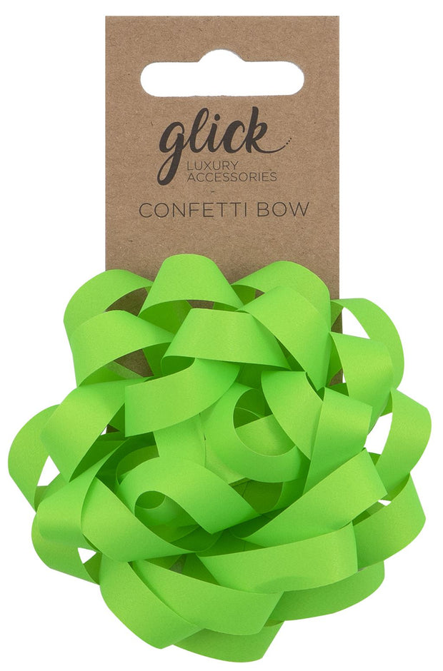 Glick Neon Green Confetti Bow*