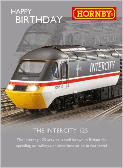 Abacus Hornby Trains The Intercity 125 Birthday Card*