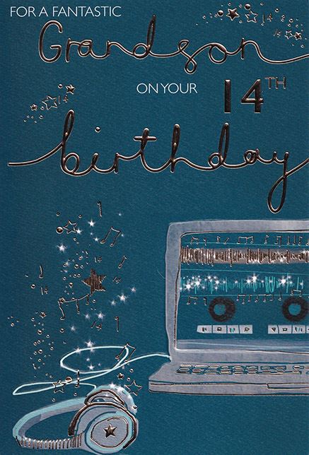 ICG Grandson 14th Birthday Card*