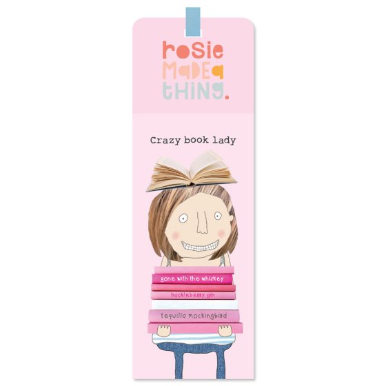 Rosie Made a Thing Crazy Book Lady Bookmark