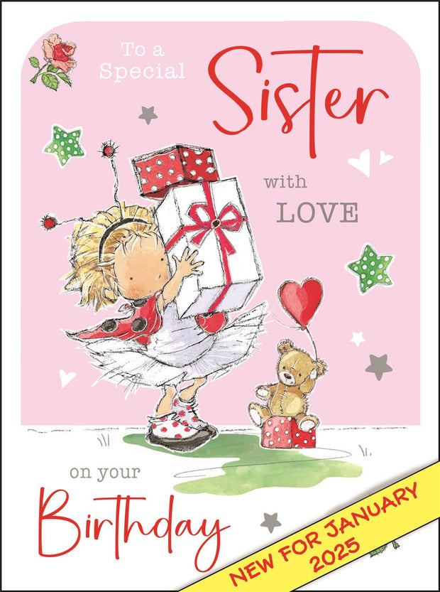 Jonny Javelin Sister Birthday Card*