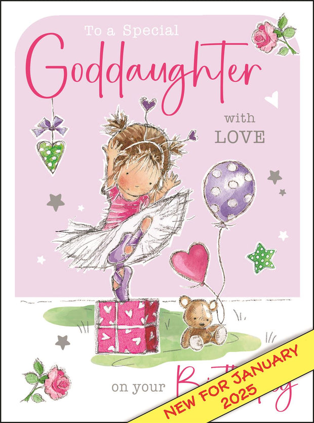 Jonny Javelin Goddaughter Birthday Card*
