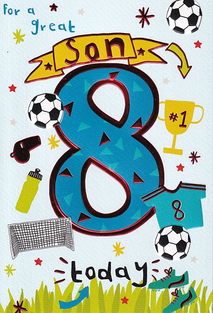 ICG Son 8th Birthday Card