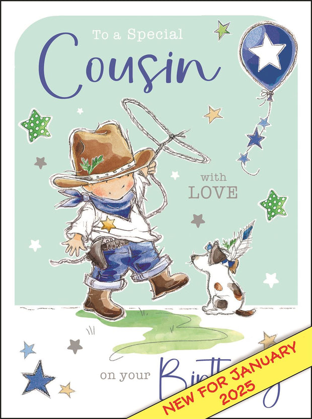 Jonny Javelin Cousin Birthday Card*