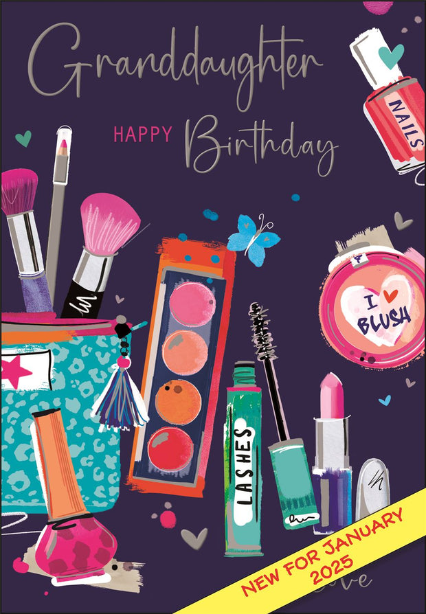 Jonny Javelin Granddaughter Make up Birthday Card*