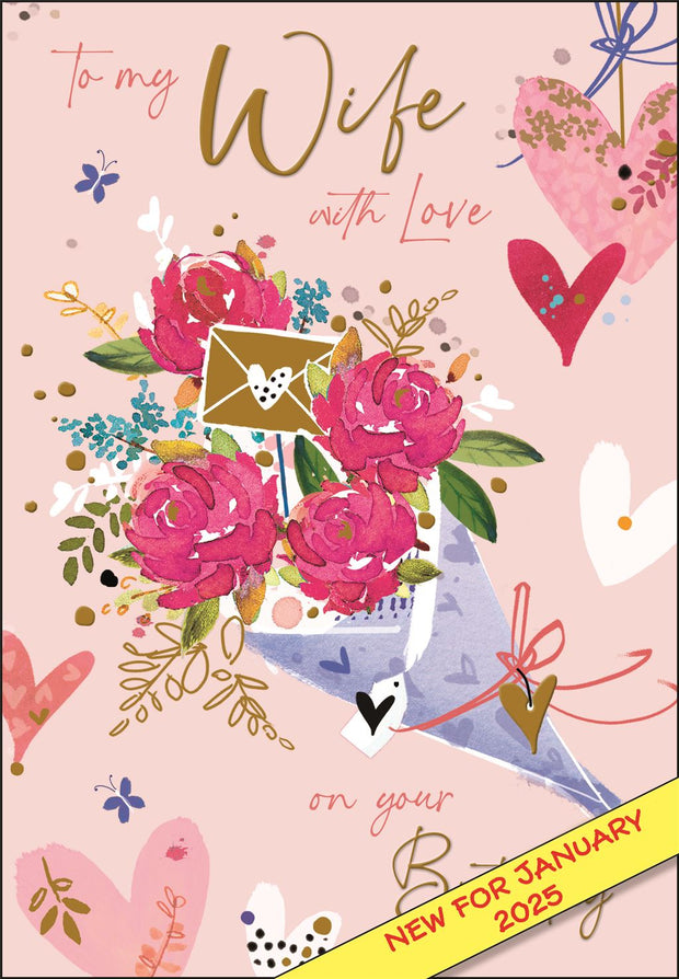 Jonny Javelin Wife Birthday Card*