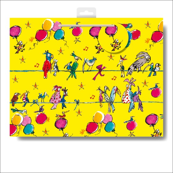 Quentin Blake Birds Landscape Large Gift Bag