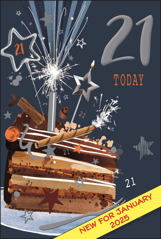 Jonny Javelin 21st Birthday Card*