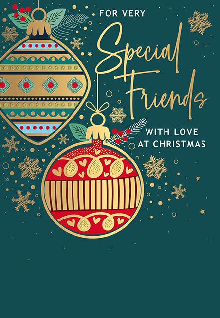 Words N Wishes Friends Christmas Card