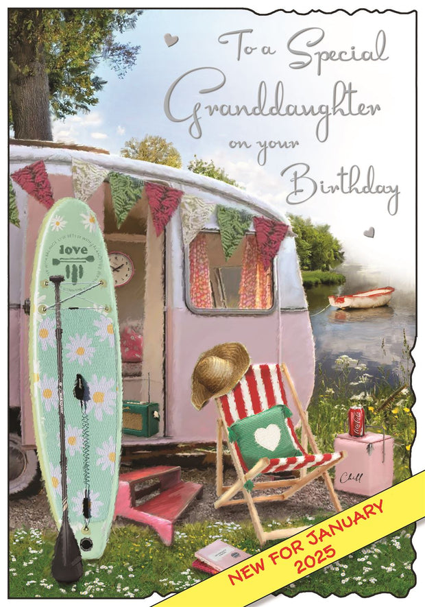Jonny Javelin Granddaughter Birthday Card*
